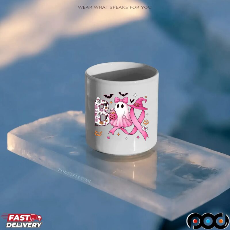 Boo Halloween Pumpkin Tee, In October We Wear Pink, Pink Ribbon Witch, Breast Cancer Awareness, Halloween Pink Ghost T Shirt Boo Halloween Pumpkin Tee, In October We Wear Pink, Pink Ribbon Witch, Breast Cancer Awareness, Halloween Pink Ghost T Shirt