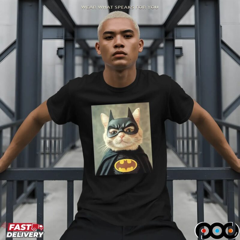 Batman Cat Meme Photo T Shirt
