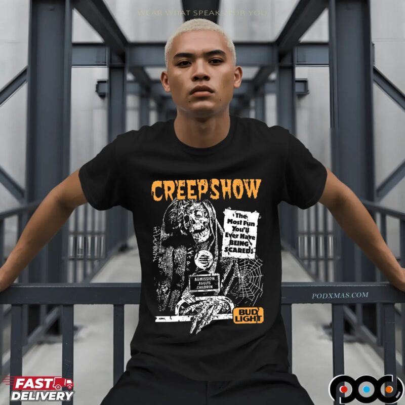 Budlight Creepshow The Most Fun You'll Ever Have Being Scared Mashup Reaper Halloween T Shirt