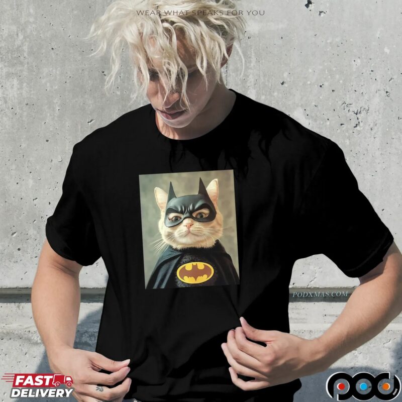 Batman Cat Meme Photo T Shirt