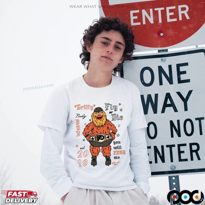 Philadelphia Flyers Gritty Fly Or Die You Will Fear Me Est 2018 T Shirt Philadelphia Flyers Gritty Fly Or Die You Will Fear Me Est 2018 T Shirt