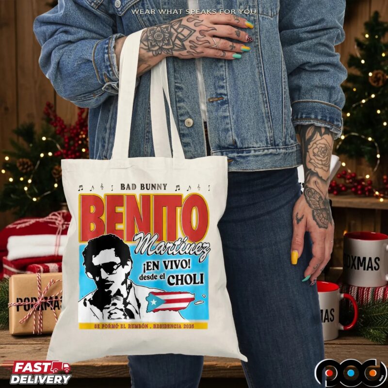 Bad Bunny Benito Martinez En Vivo Desde El Choli T Shirt
