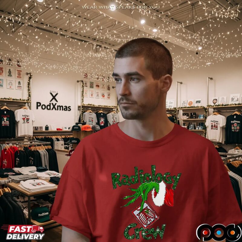 Grinch Hand Radiology Crew X Ray Tech Radiology Christmas T Shirt