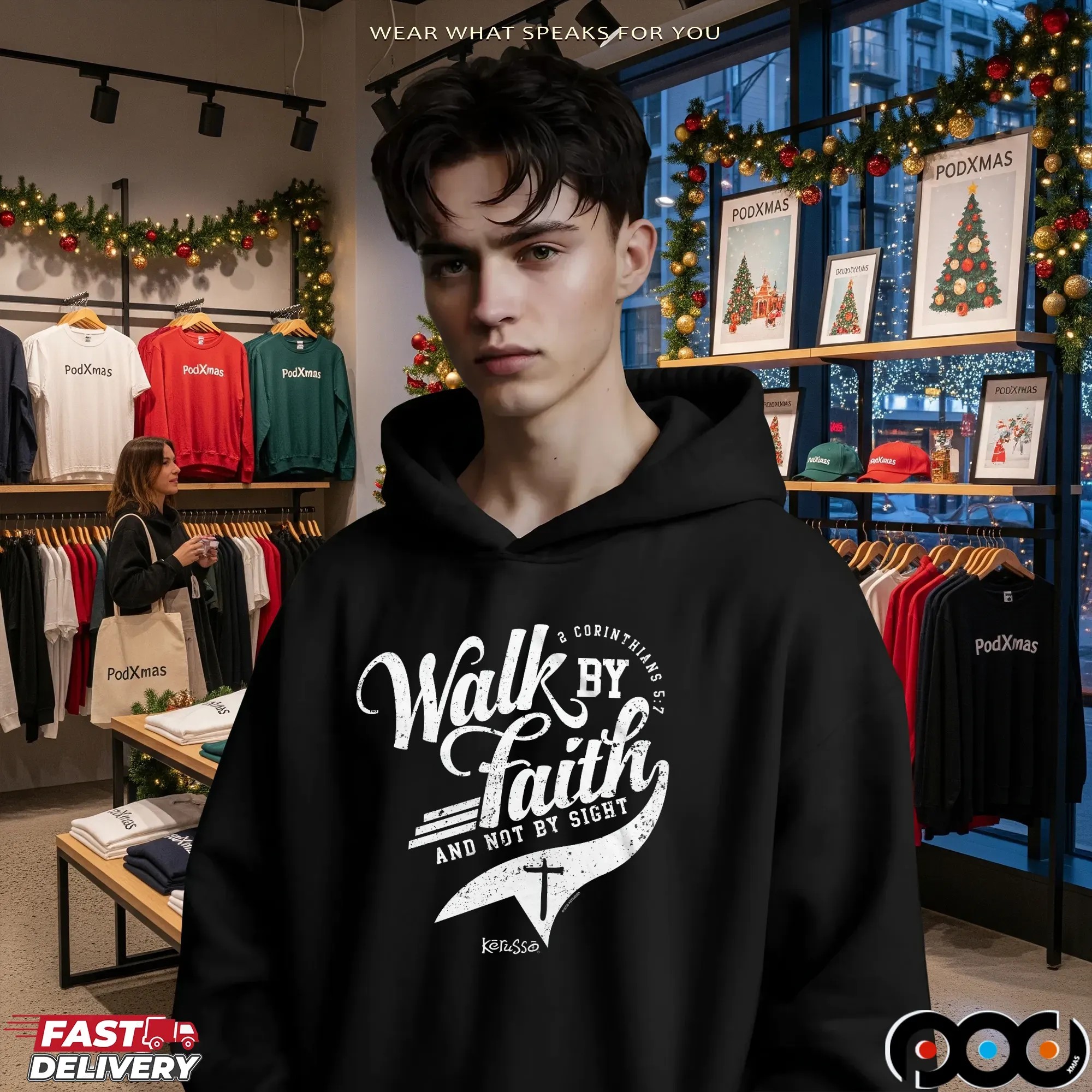 2 Corinthians 5 7 Walk By Faith And Not By Sight T Shirt