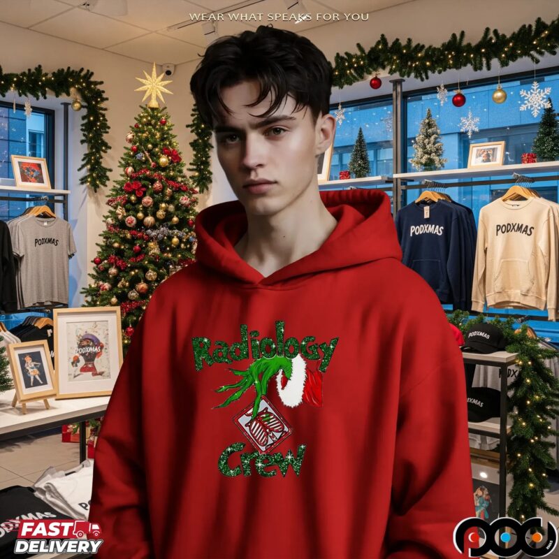 Grinch Hand Radiology Crew X Ray Tech Radiology Christmas T Shirt