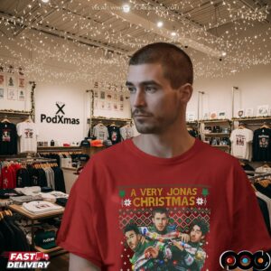 A Very Jonas Christmas Let It Bro Ugly Xmas T Shirt