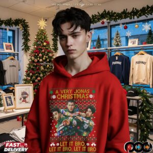 A Very Jonas Christmas Let It Bro Ugly Xmas T Shirt