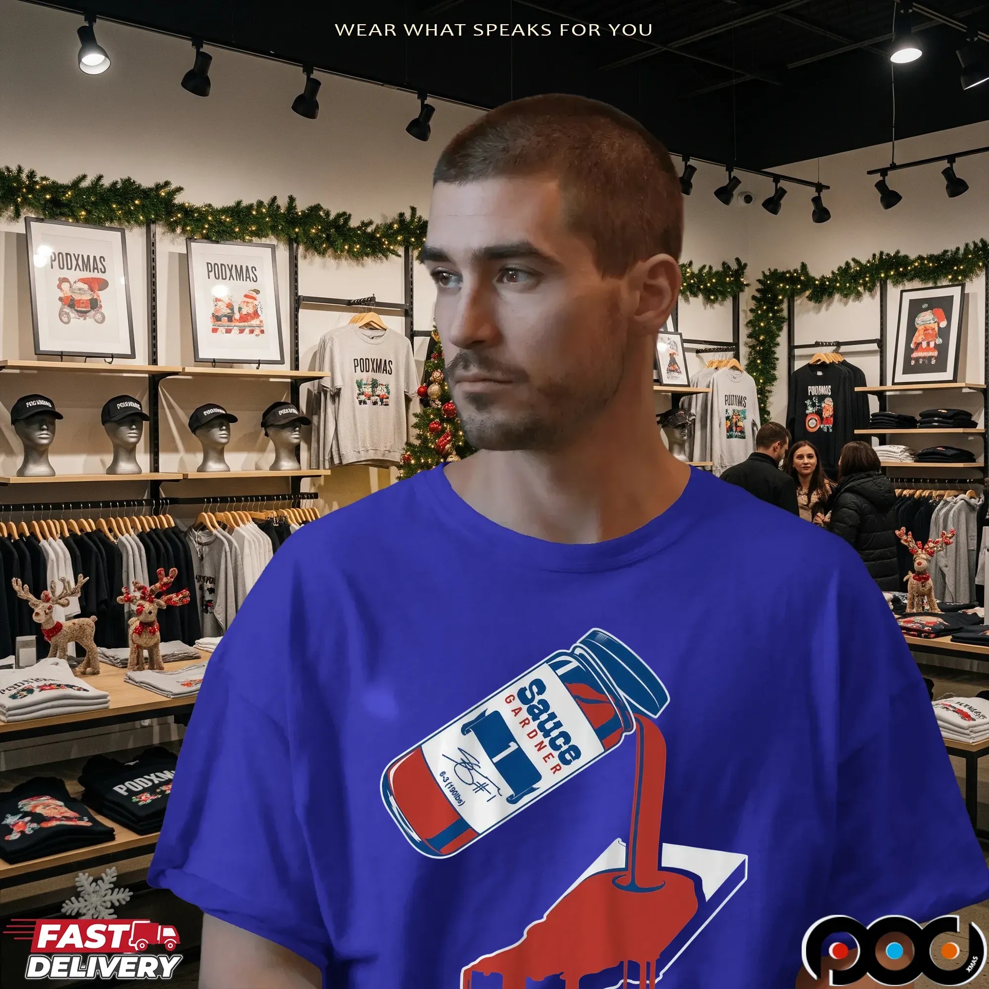 Ahmad Sauce Gardner Indy Sauce Bottle Graphic T Shirt