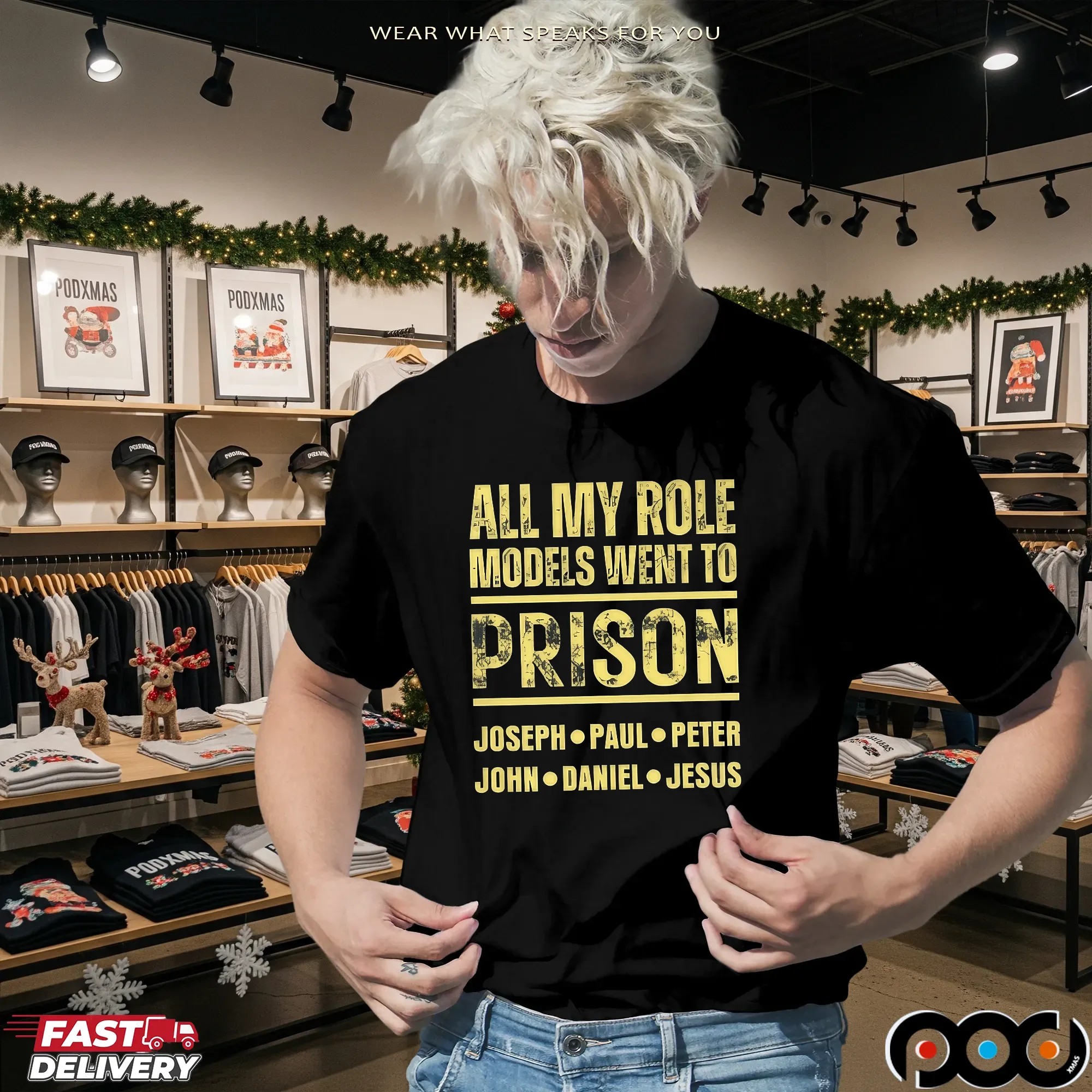 All My Role Models Went To Prison Joseph Paul Peter John Daniel And Jesus T Shirt
