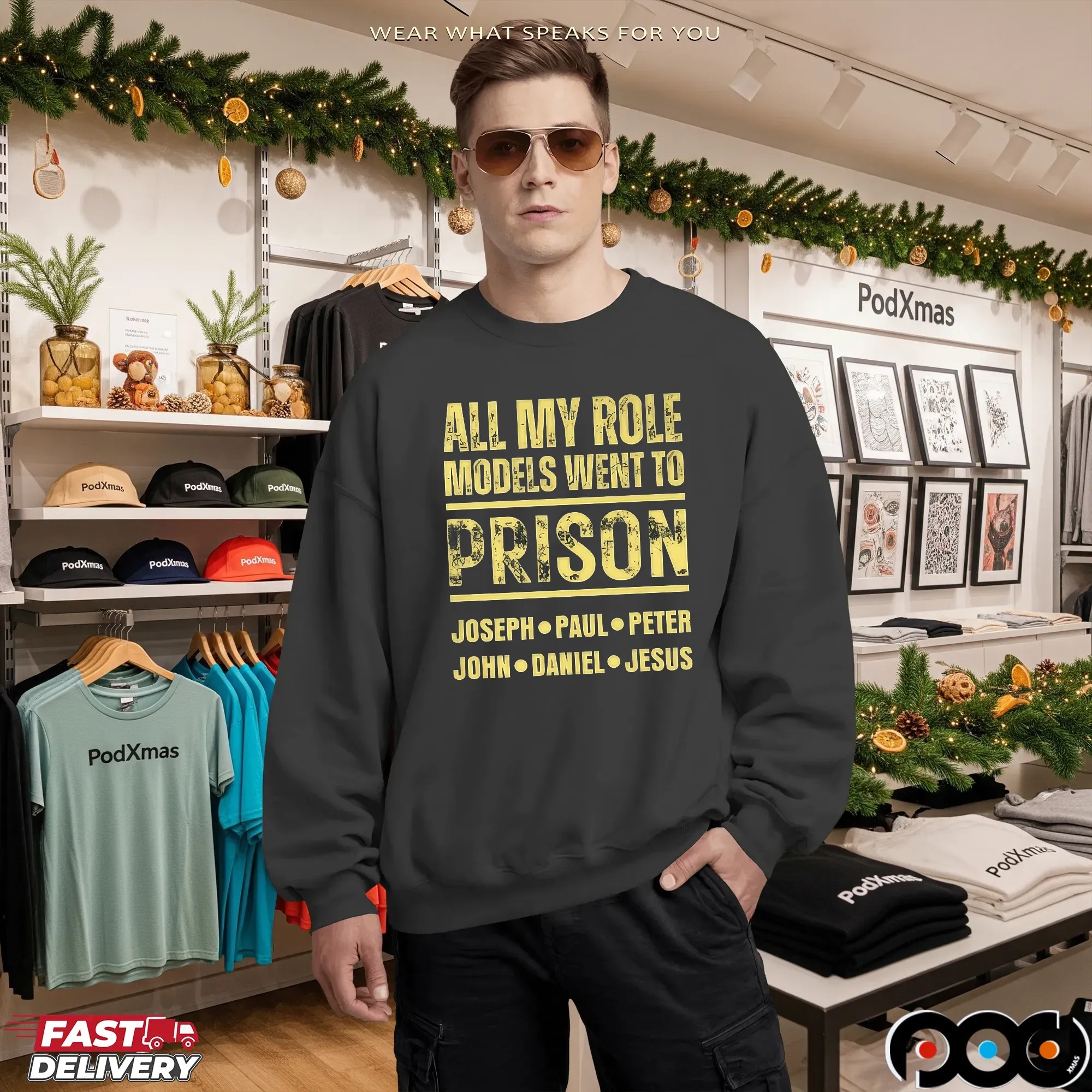 All My Role Models Went To Prison Joseph Paul Peter John Daniel And Jesus T Shirt