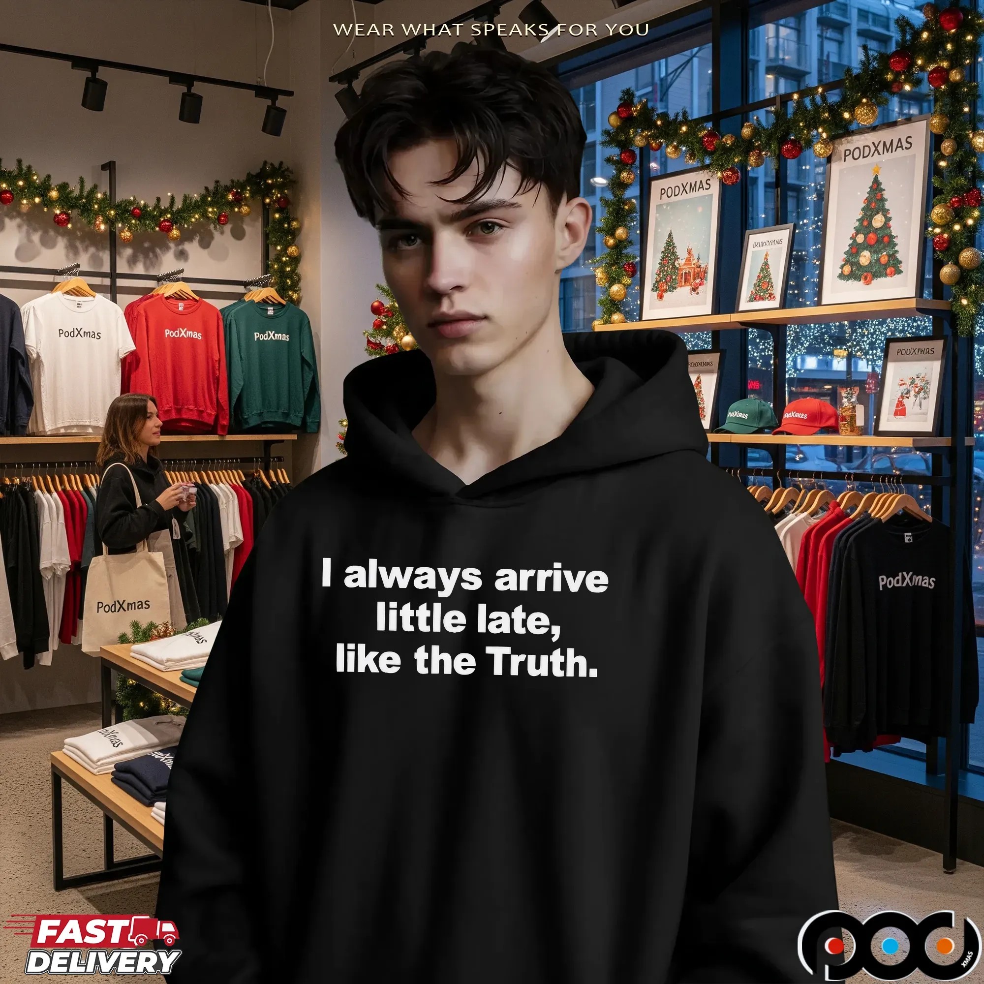 Always Arrive Little Late Like The Truth T Shirt