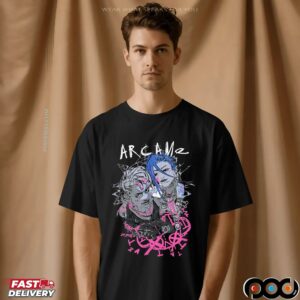 Arcane Jinx and Ekko League Of Legends Graphic T Shirt