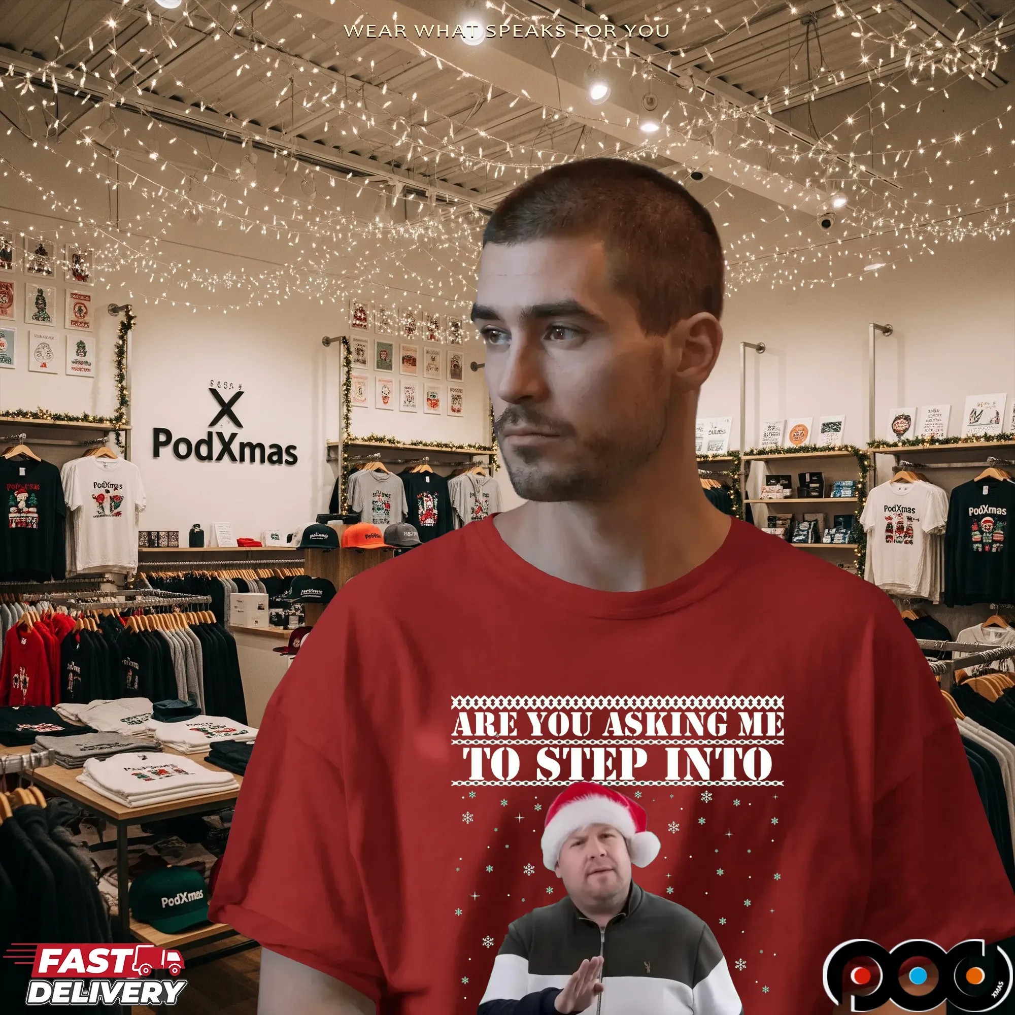 Are You Asking Me Step Into Christmas Smithy & Nessa Gavin and Stacey Xmas T Shirt