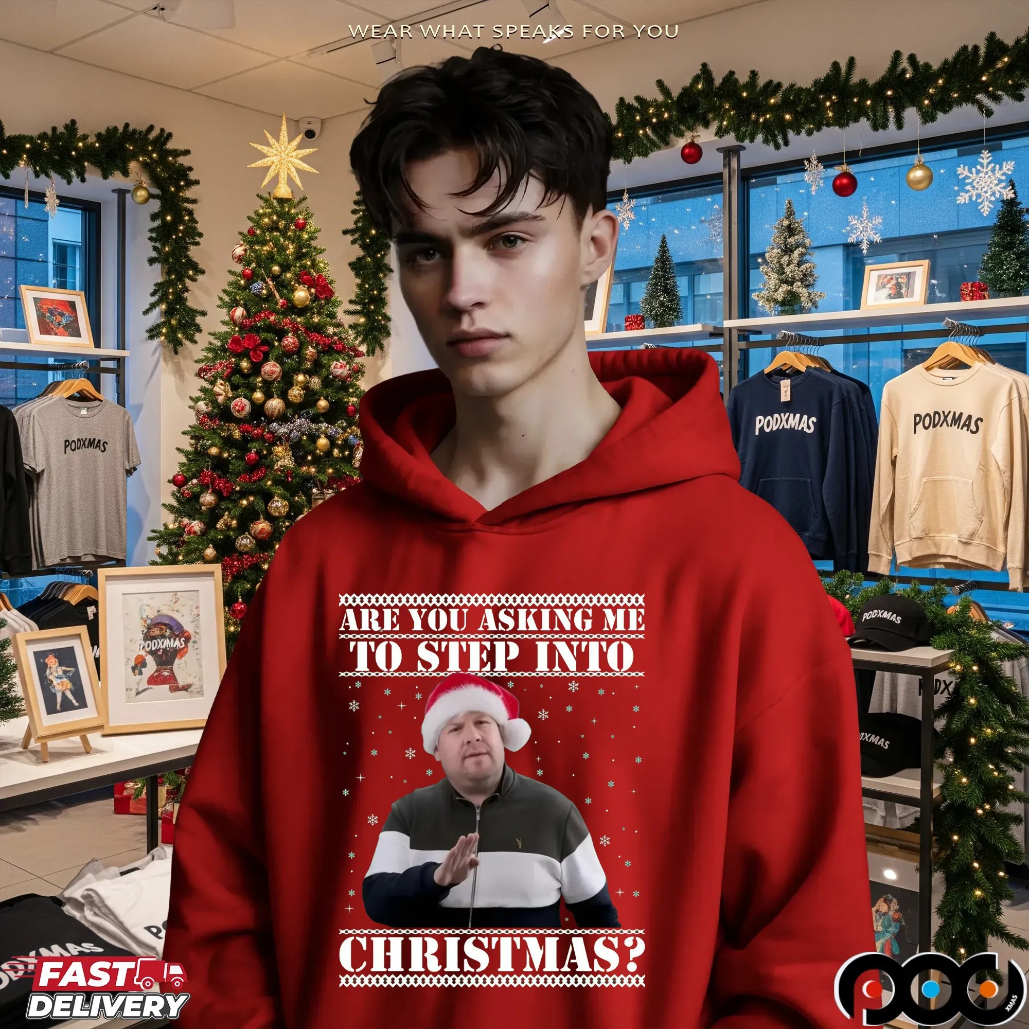 Are You Asking Me Step Into Christmas Smithy & Nessa Gavin and Stacey Xmas T Shirt