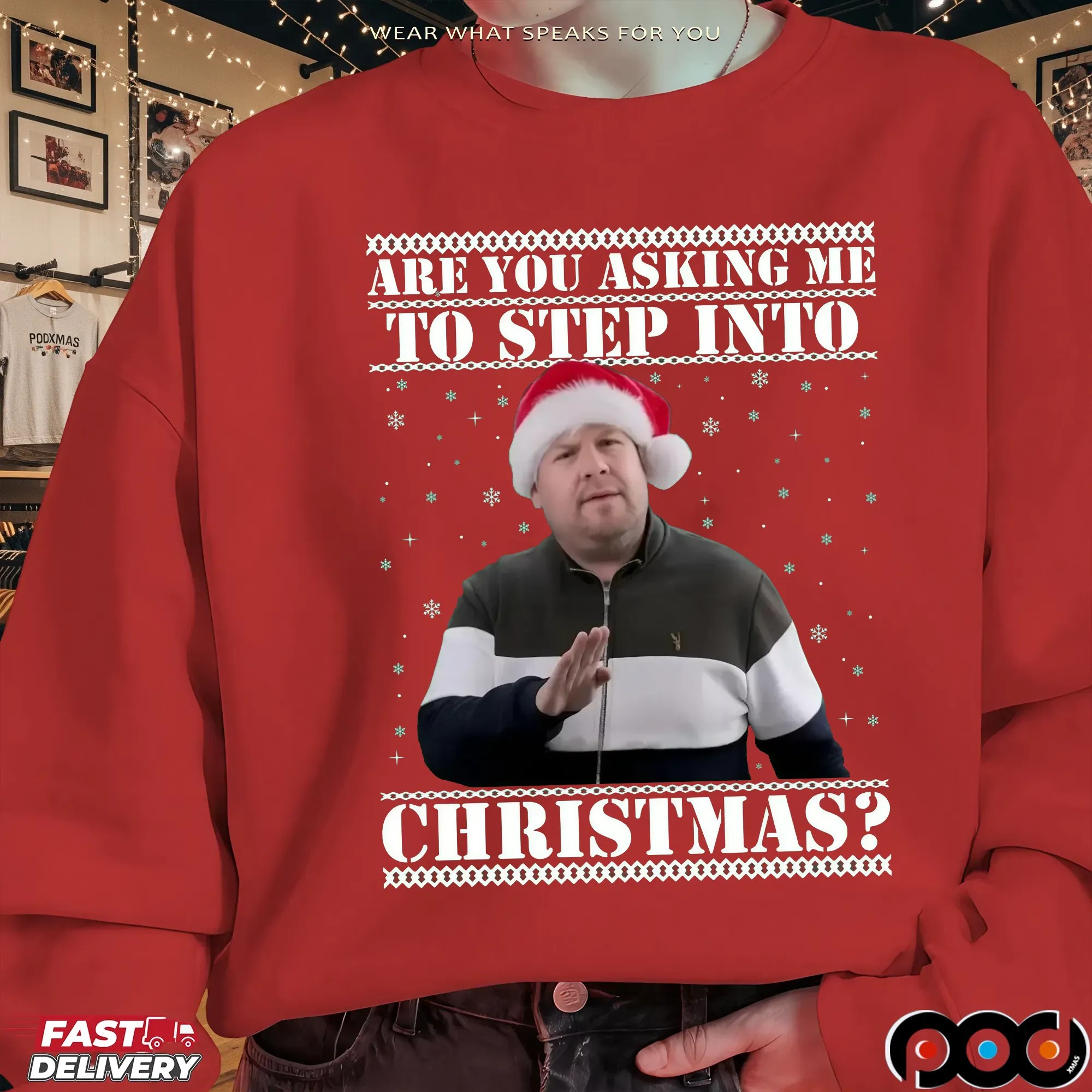 Are You Asking Me Step Into Christmas Smithy & Nessa Gavin and Stacey Xmas T Shirt