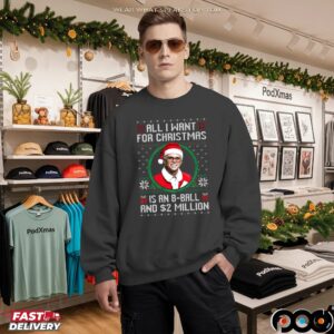 Baby Billy All I Want For Christmas Is A 8-Ball And 2 Million Ugly Christmas Meme T Shirt