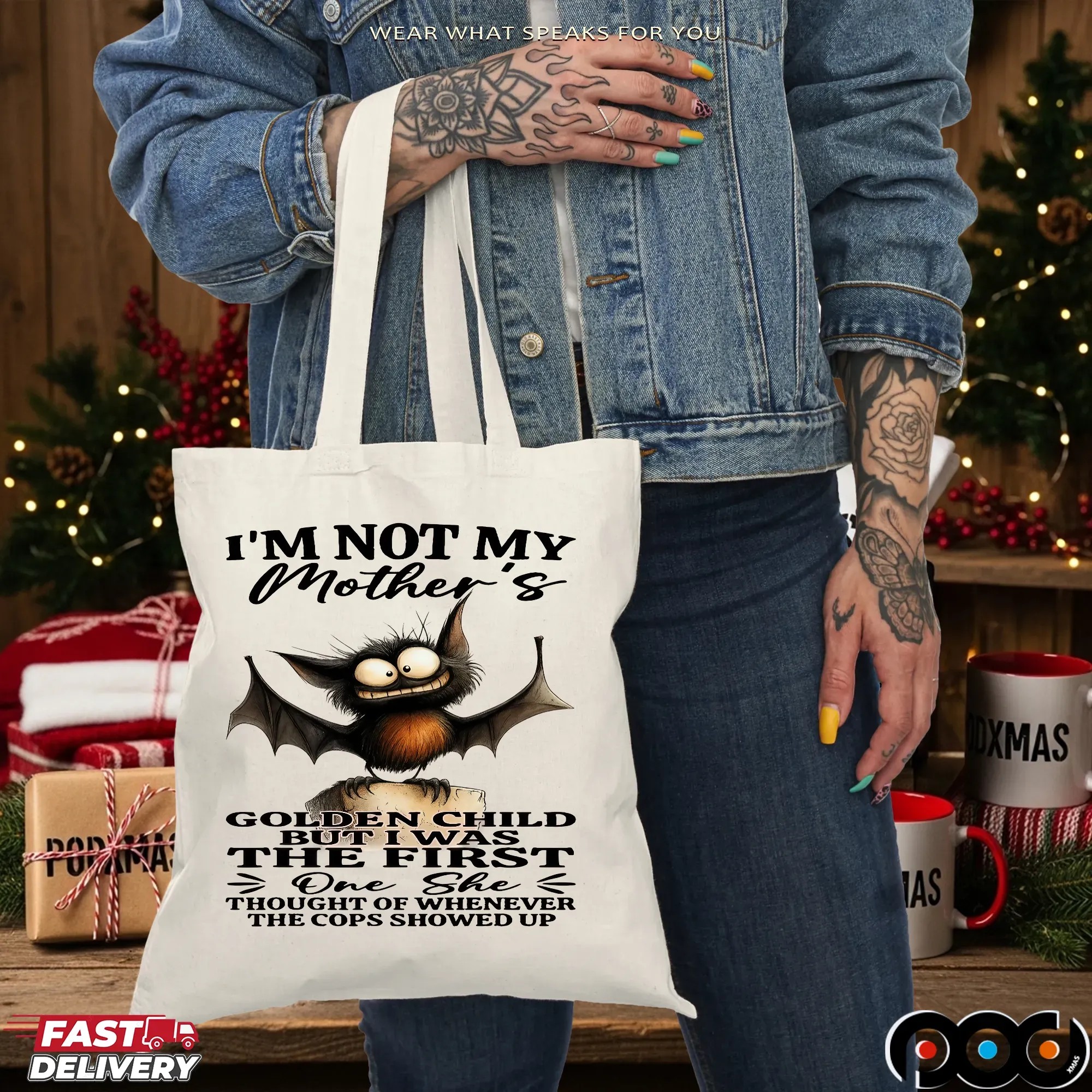 Bat I'm Not My Mother's Golden Child But I Was The First One She Thought Of Whenever The Cops Showed Up T Shirt