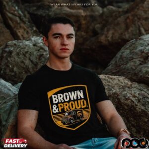 Brown And Proud Ups Driver Pride Logo Graphic T Shirt