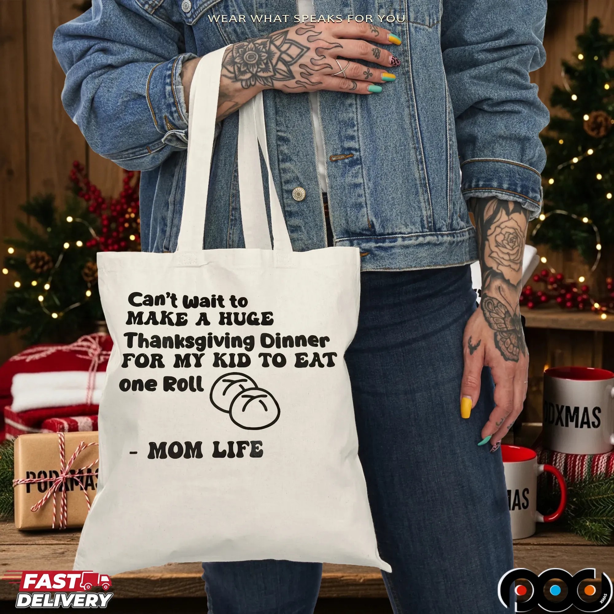 Can't Wait To Make A Huge Thanksgiving Dinner For My Kid To Eat One Roll Mom Life T Shirt