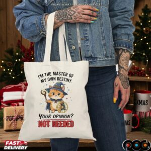 Cat I’m The Master Of My Own Destiny Your Opinion Not Needed Wizard T Shirt