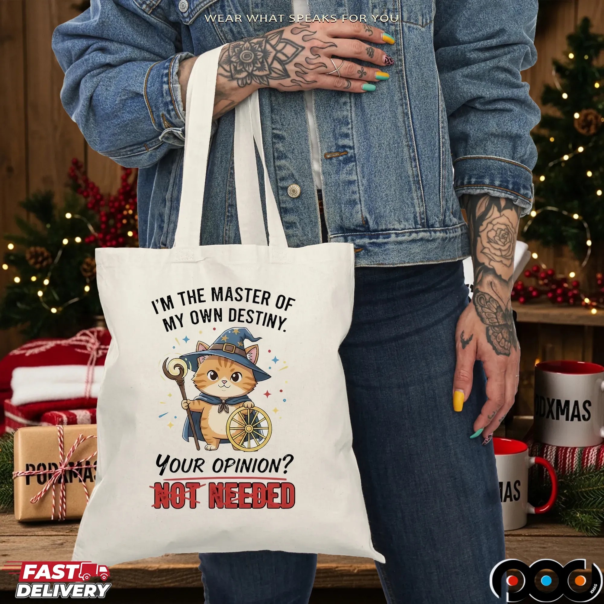 Cat I’m The Master Of My Own Destiny Your Opinion Not Needed Wizard T Shirt