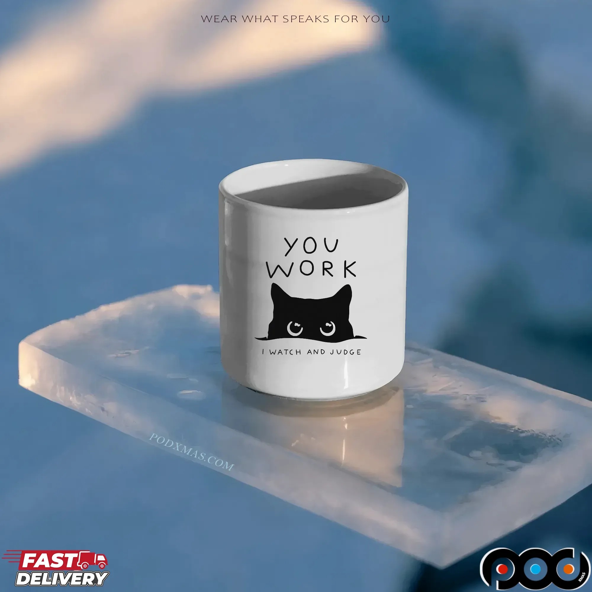 Cat You Work I Watch And Judge Classic T Shirt