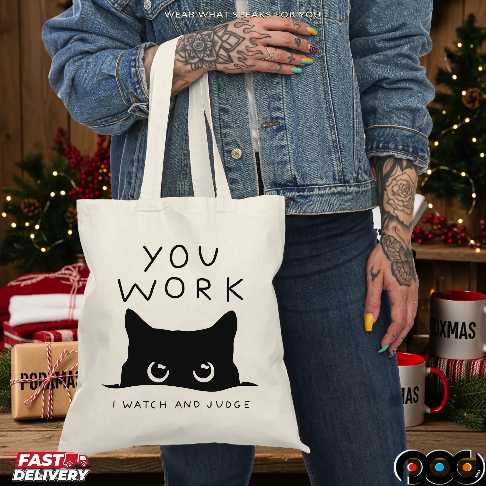 Cat You Work I Watch And Judge Classic T Shirt