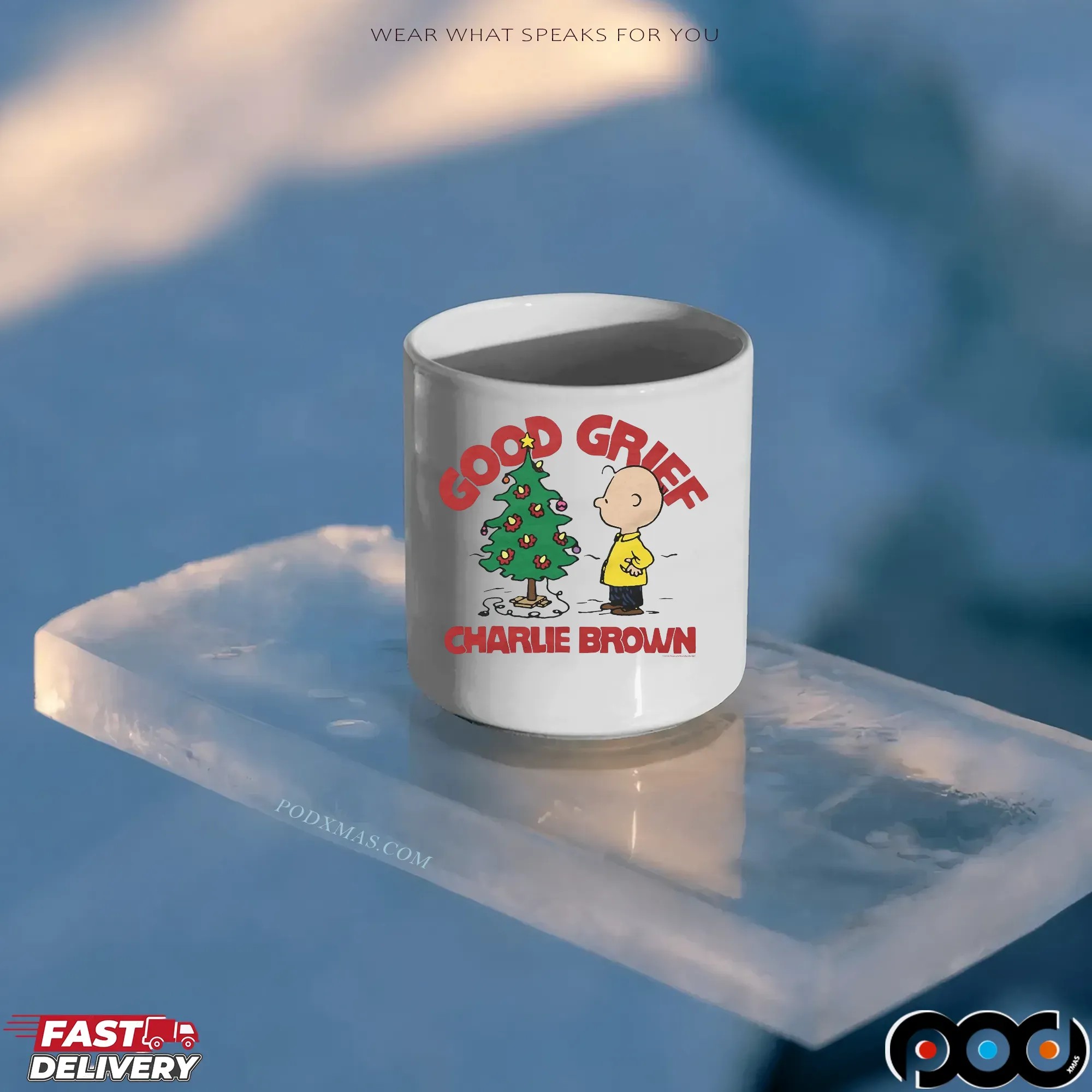 Charlie Brown Christmas Tree Good Grief The Peanuts T Shirt