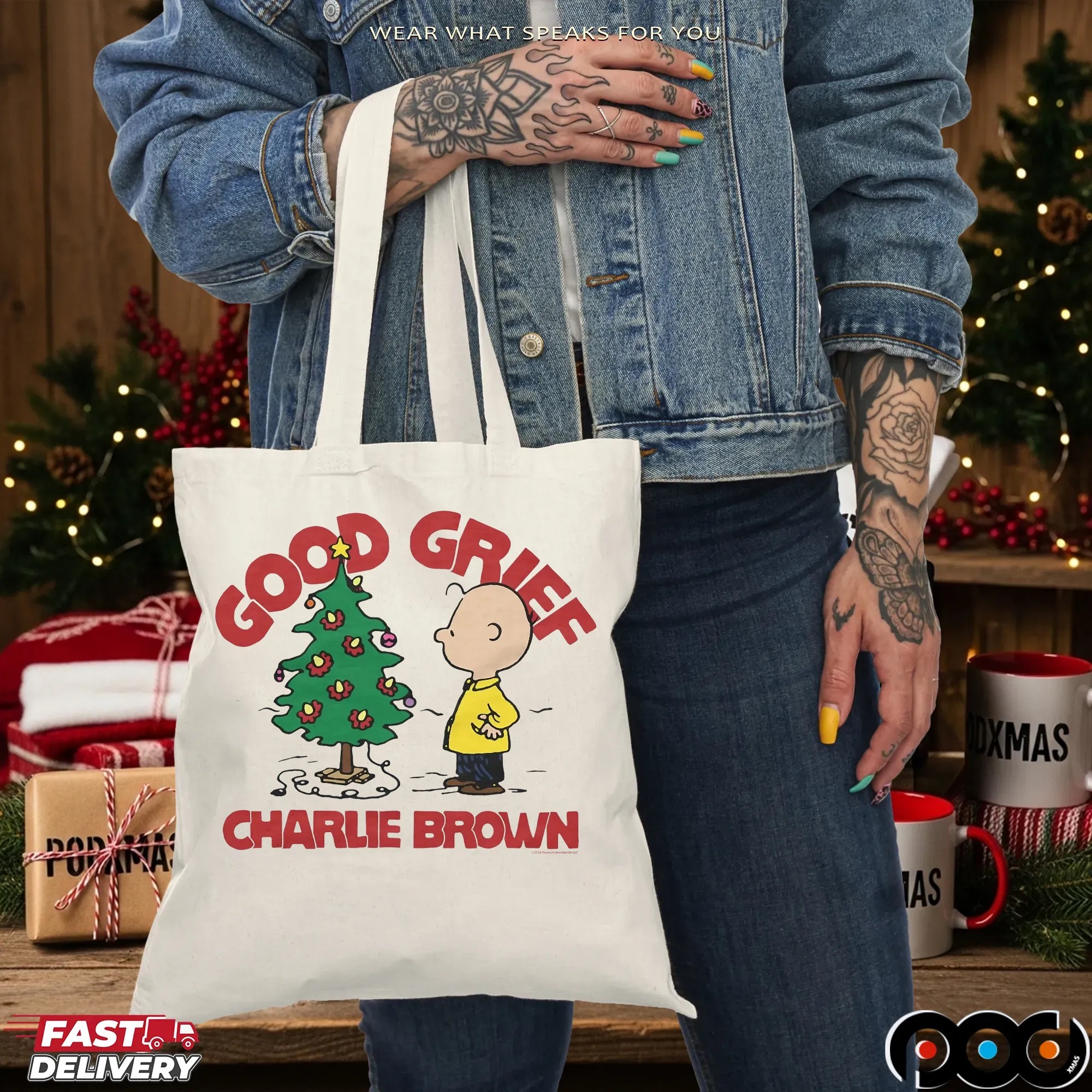 Charlie Brown Christmas Tree Good Grief The Peanuts T Shirt