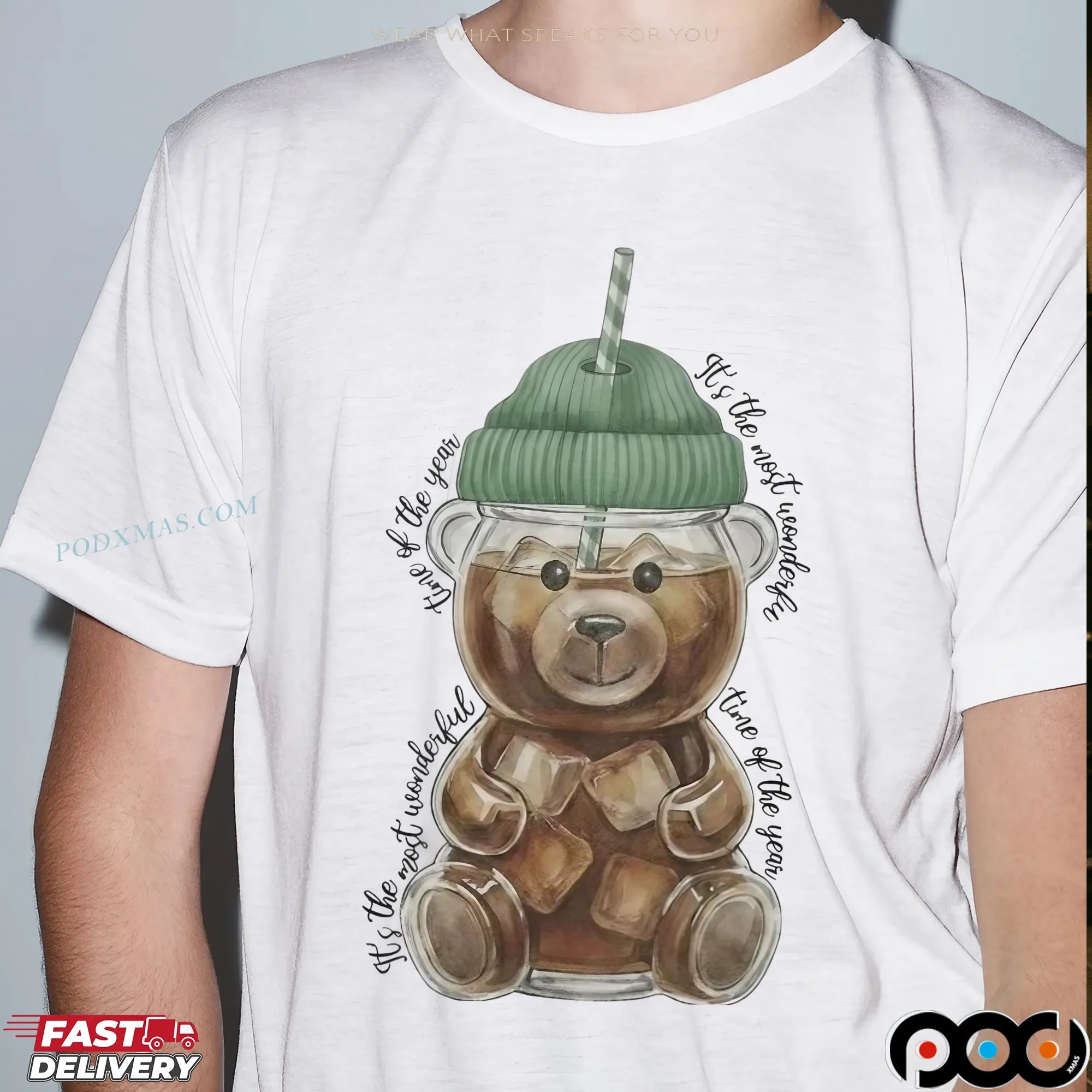 Christmas Starbucks Bear Cup It's The Most Wonderful Time Of The Year T Shirt