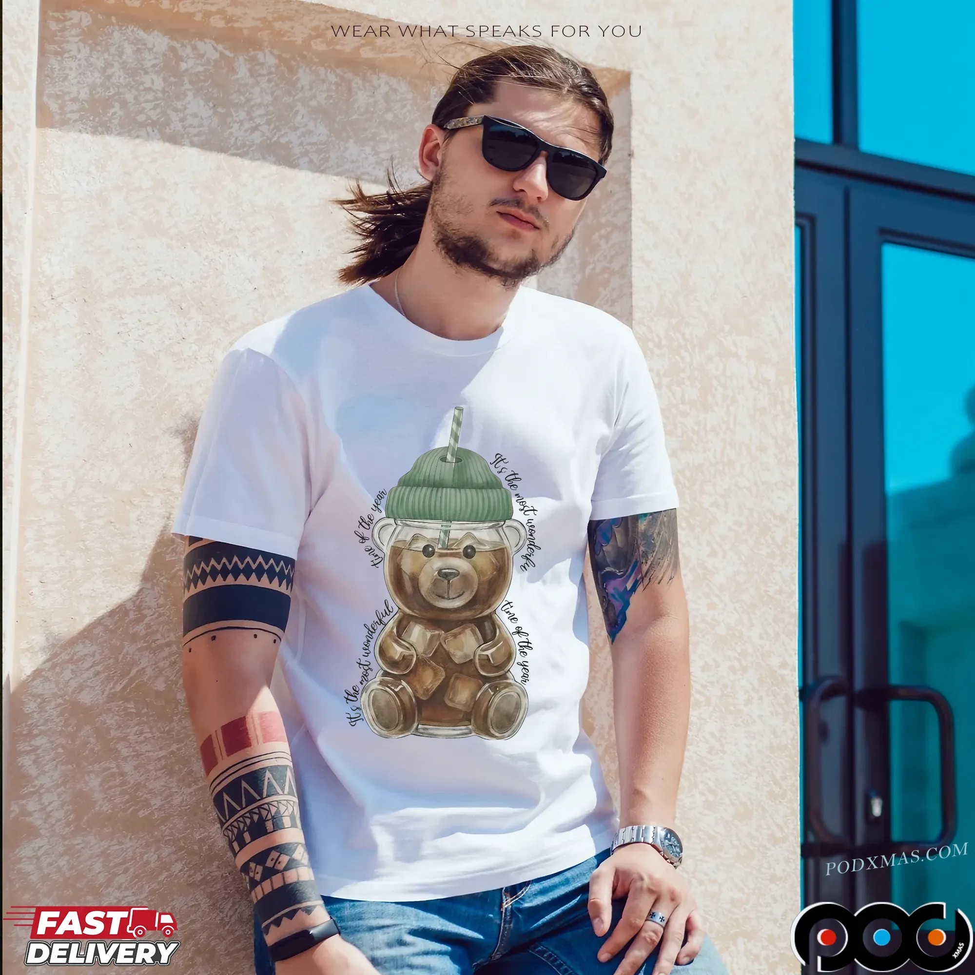 Christmas Starbucks Bear Cup It's The Most Wonderful Time Of The Year T Shirt