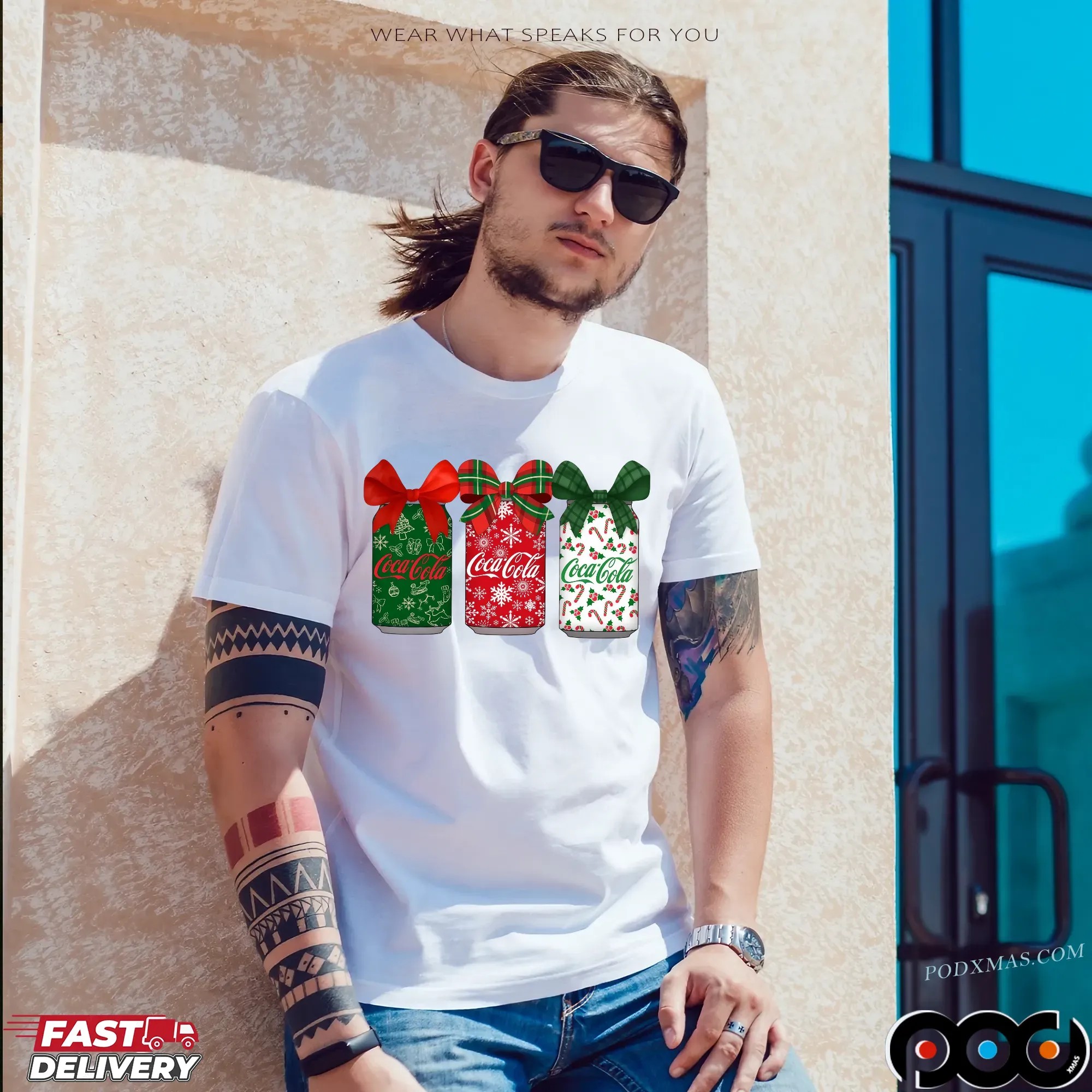 Coca Cola Cans With Coquette Bow Christmas Soda Lover T Shirt