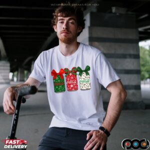 Coca Cola Cans With Coquette Bow Christmas Soda Lover T Shirt