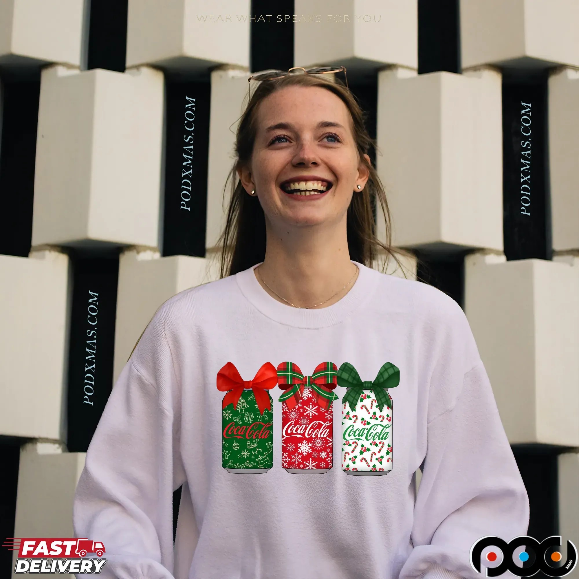 Coca Cola Cans With Coquette Bow Christmas Soda Lover T Shirt