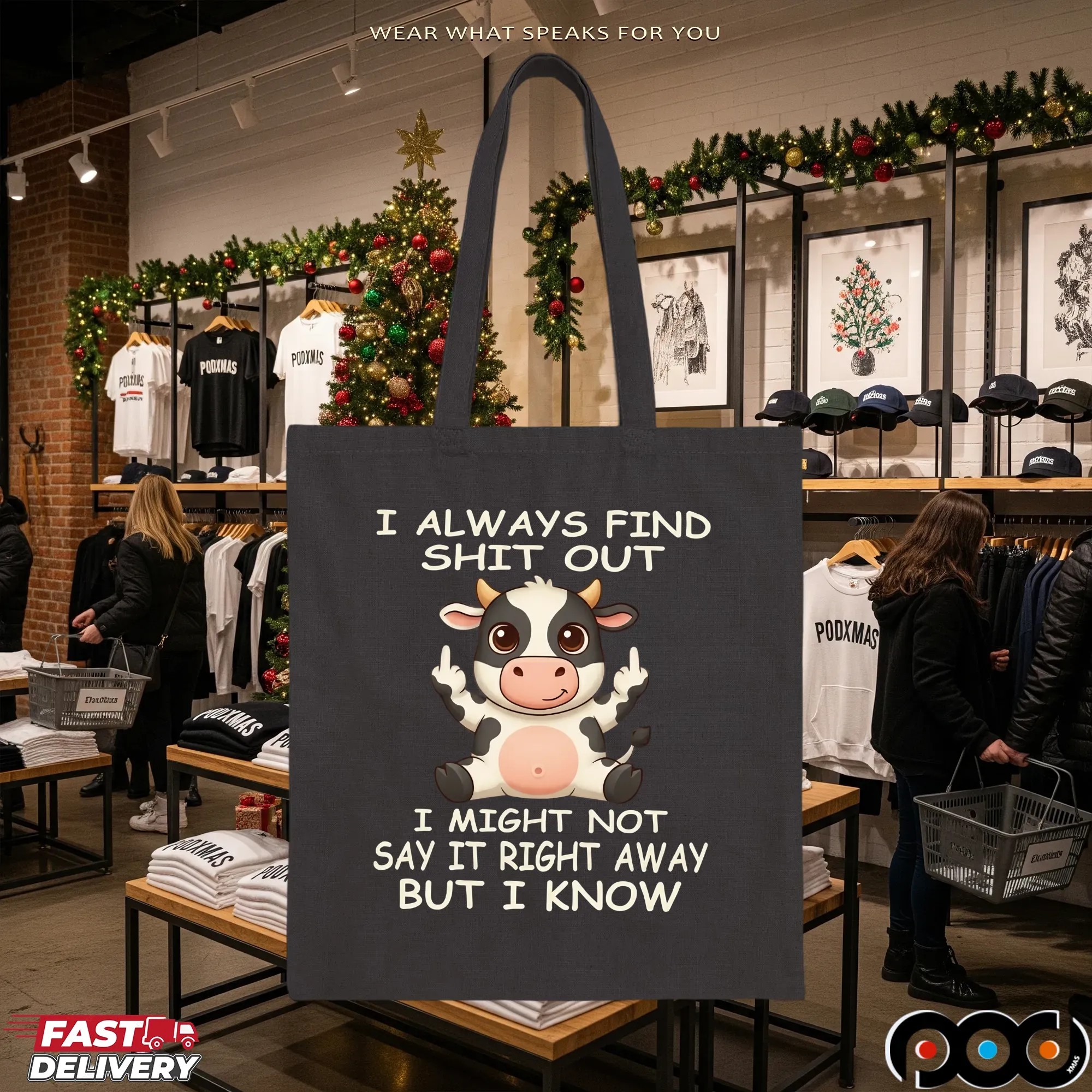Cow I Always Find Shit Out I Might Not Say It Right Away But I Know Shirt