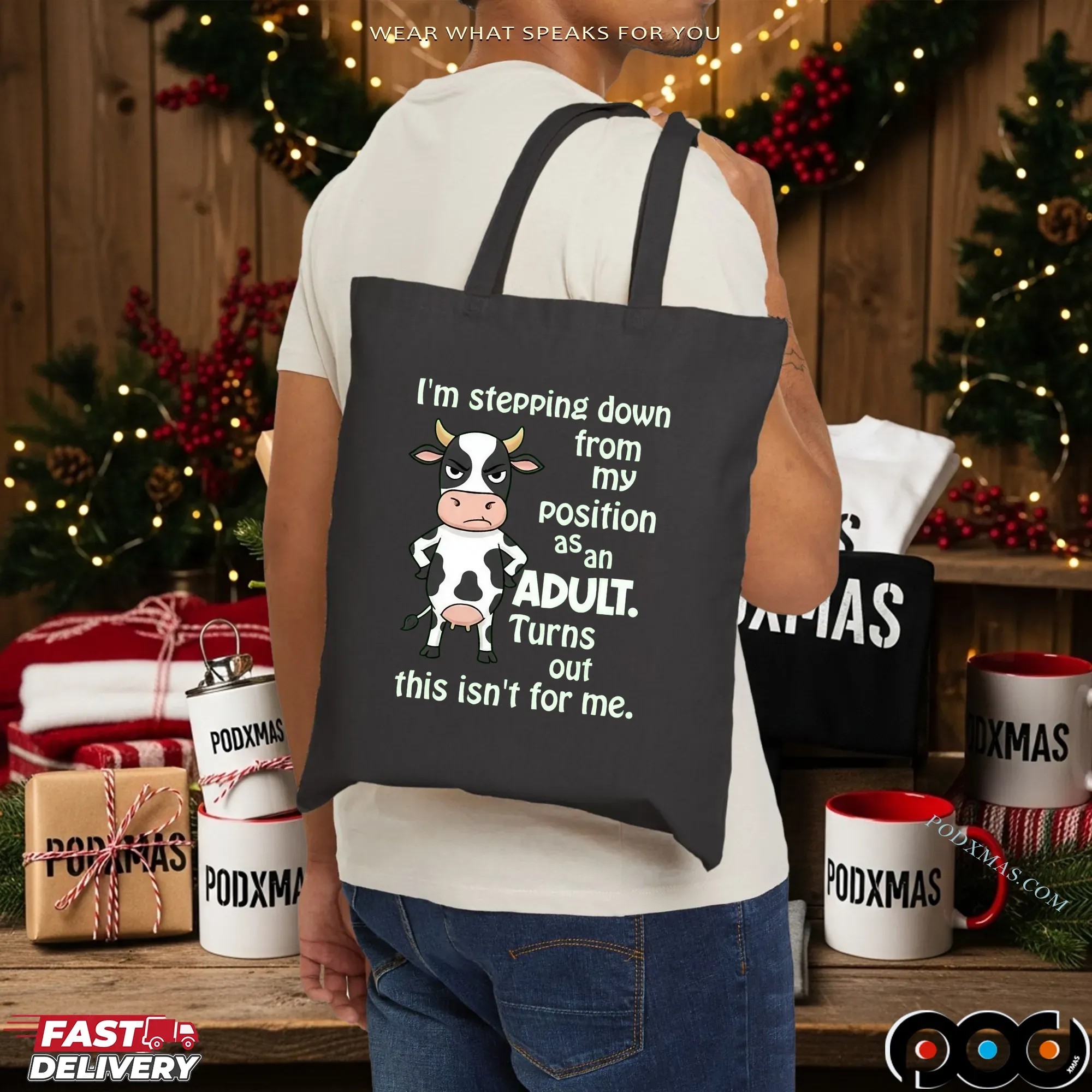 Cow I'm Stepping Down From My Position Asan Adult Turns Out This Isn't For Me Shirt