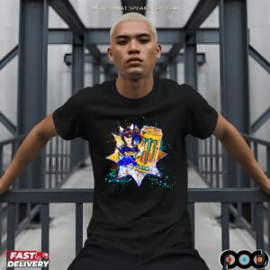 Daitaku Helios Umamusume Pretty Derby Khaotic Juice Monster Energy Anime Mashup T Shirt
