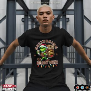 Delivering Holiday Cheer Grinchmas UPS Merry Christmas T Shirt