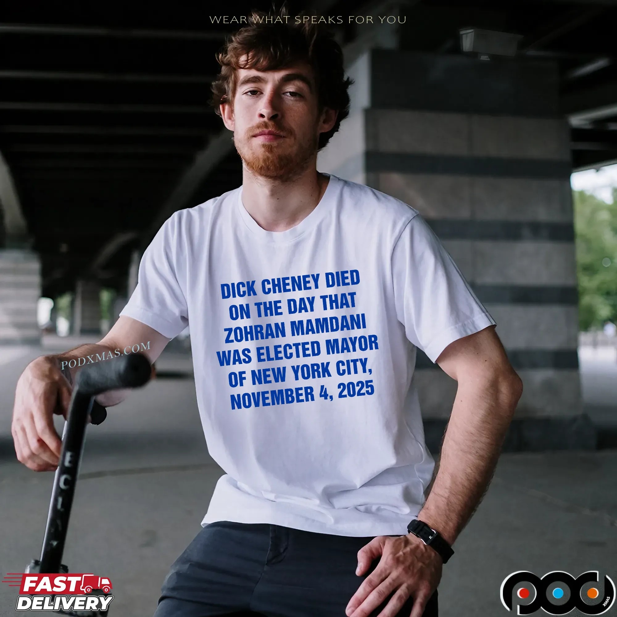 Dick Cheney Died On The Day That Zohran Mamdani Was Elected Mayor Of New York City November 4 2025 Statement T Shirt