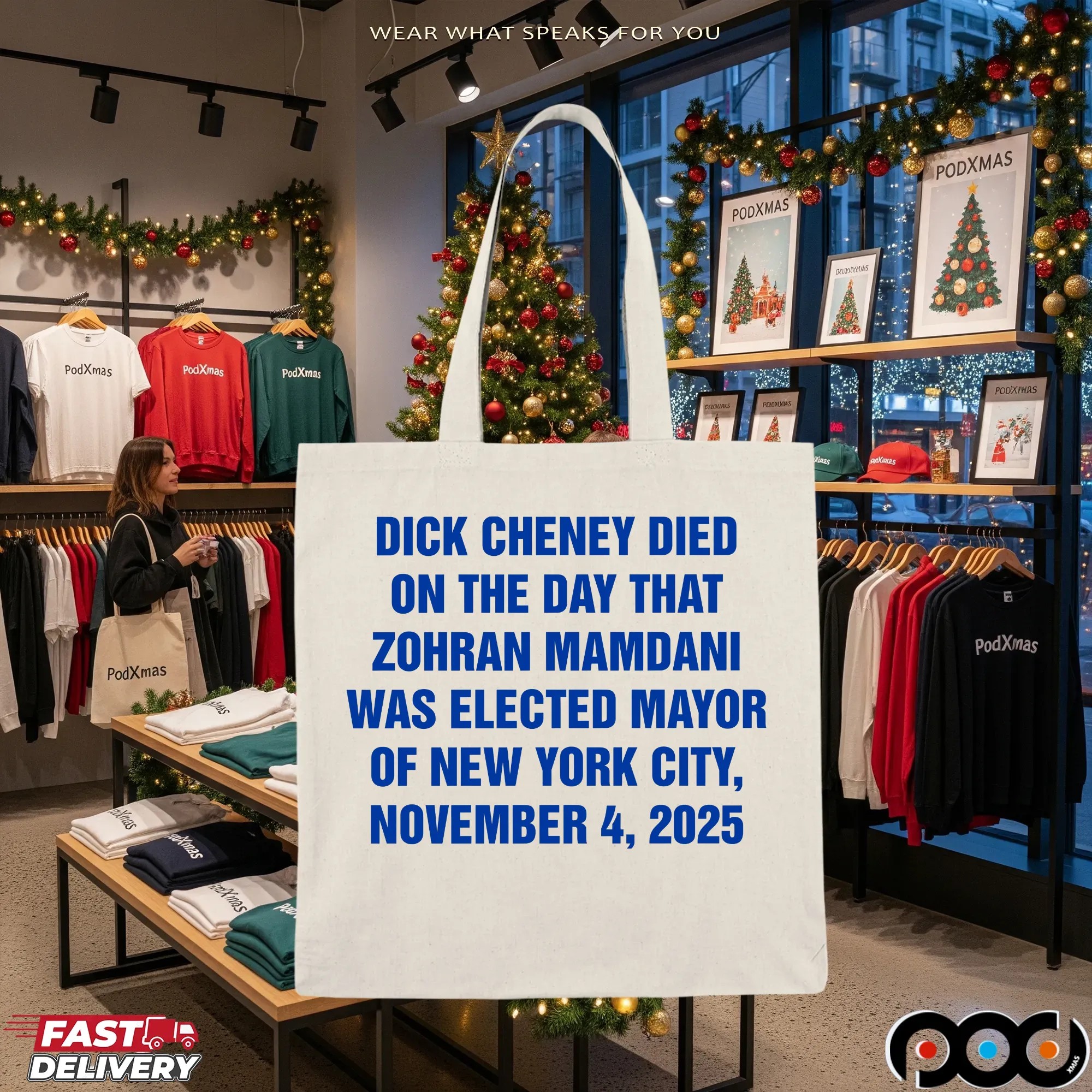 Dick Cheney Died On The Day That Zohran Mamdani Was Elected Mayor Of New York City November 4 2025 Statement T Shirt