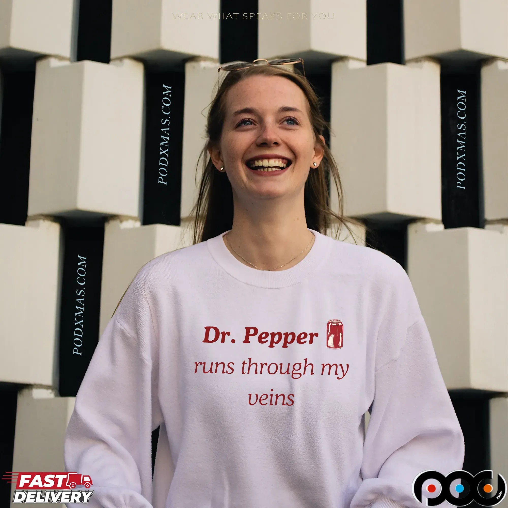 Dr Pepper Soda Runs Through My Veins T Shirt