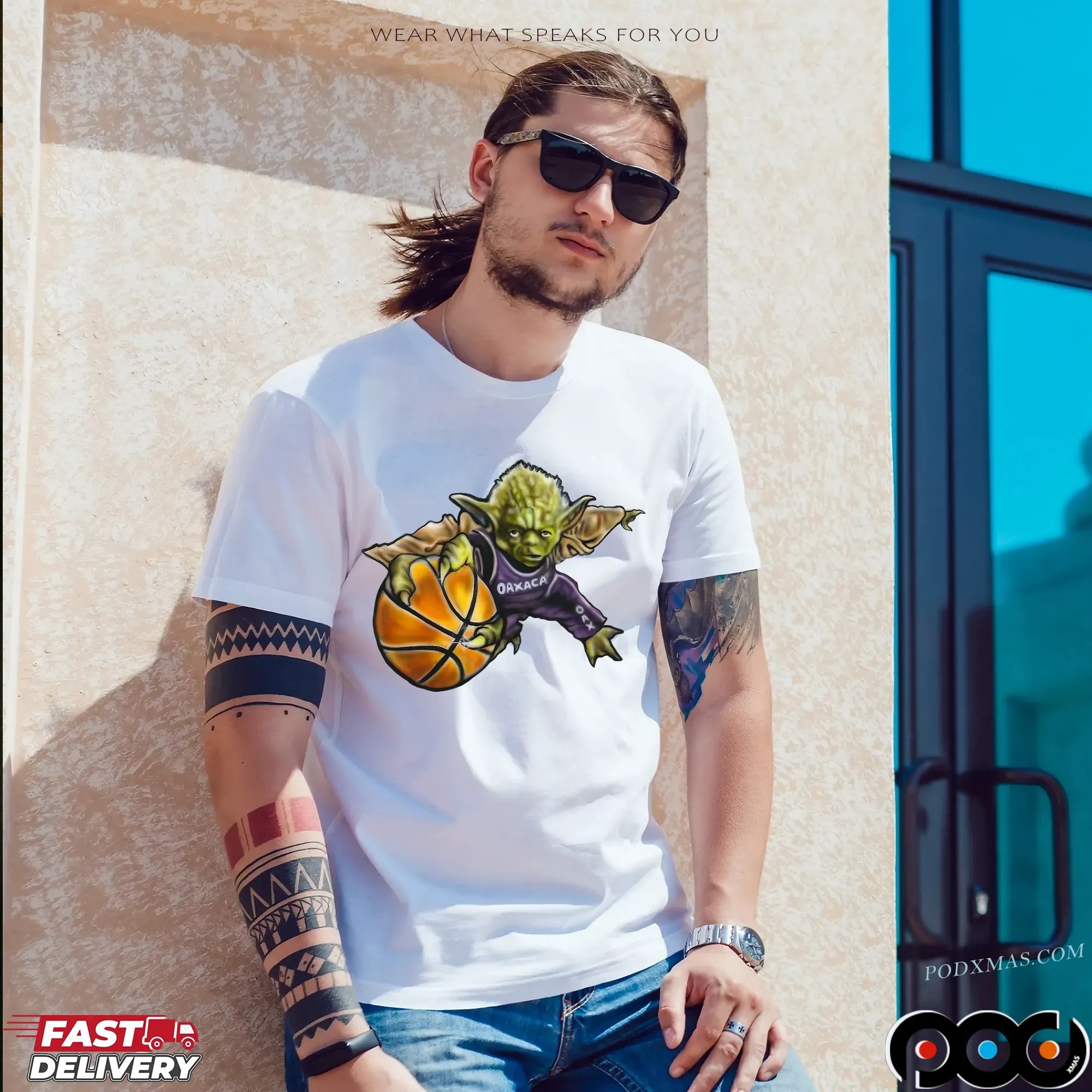 Dunk Yoda Basketball Graphic T Shirt