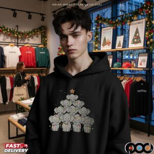 Elephant Christmas Tree T Shirt