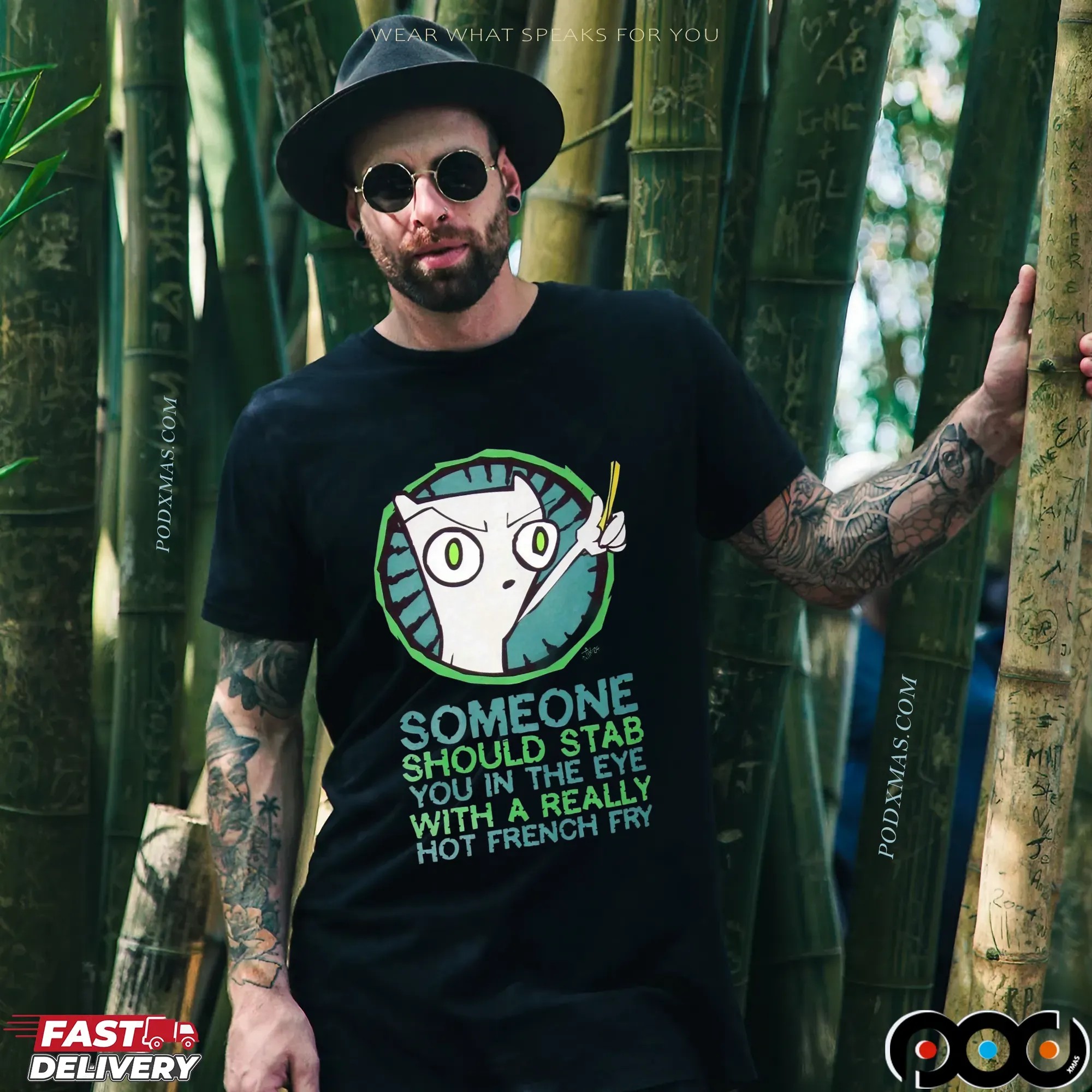 Foamy The Squirrel Someone Should Stab You In The Eye With A Really Hot French Fry Meme T Shirt