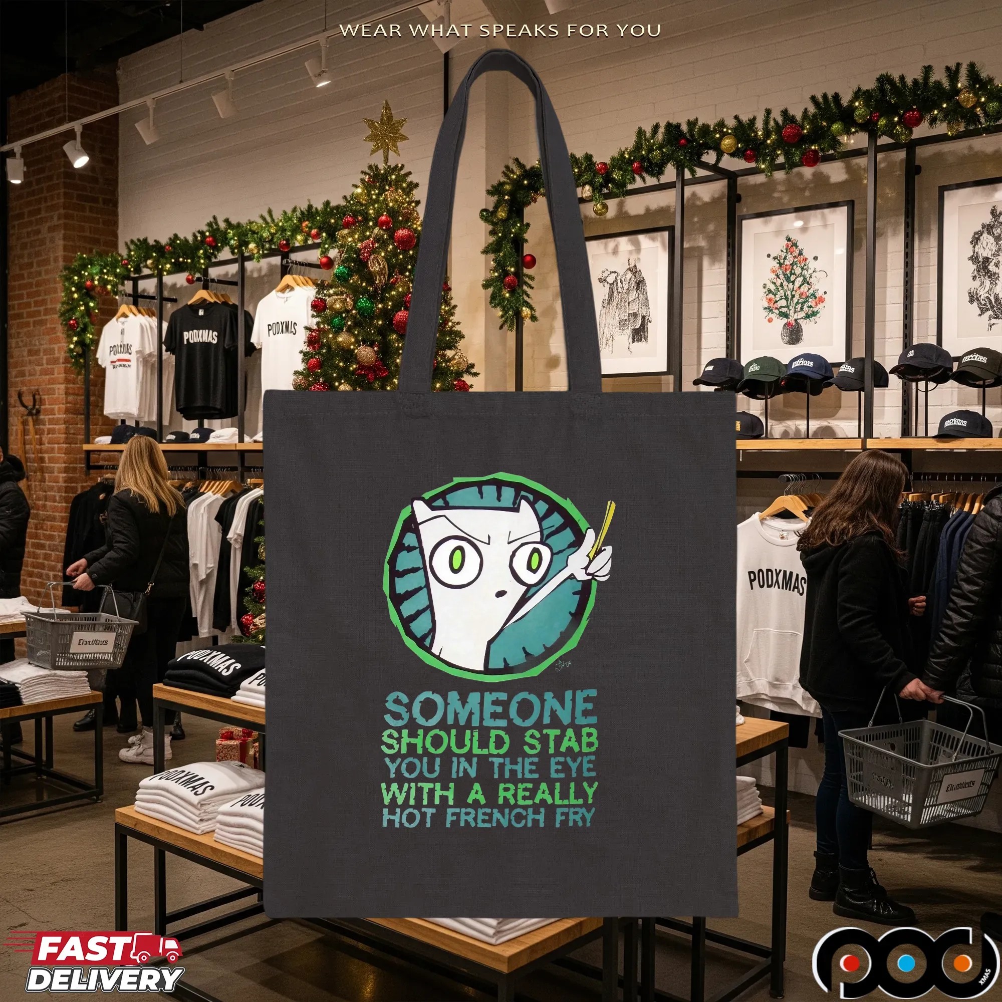 Foamy The Squirrel Someone Should Stab You In The Eye With A Really Hot French Fry Meme T Shirt