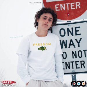 Freedom North Dakota State Bison Football Logo T Shirt