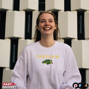 Freedom North Dakota State Bison Football Logo T Shirt