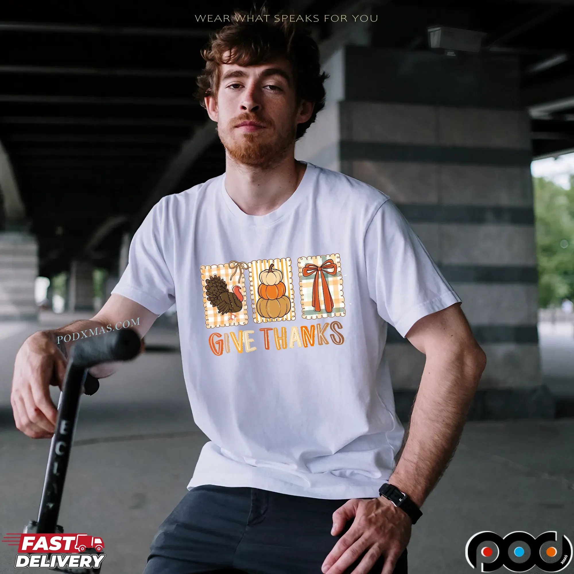Give Thanks Thanksgiving Coquette Bow Thanksgiving Turkey Pumpkin T Shirt