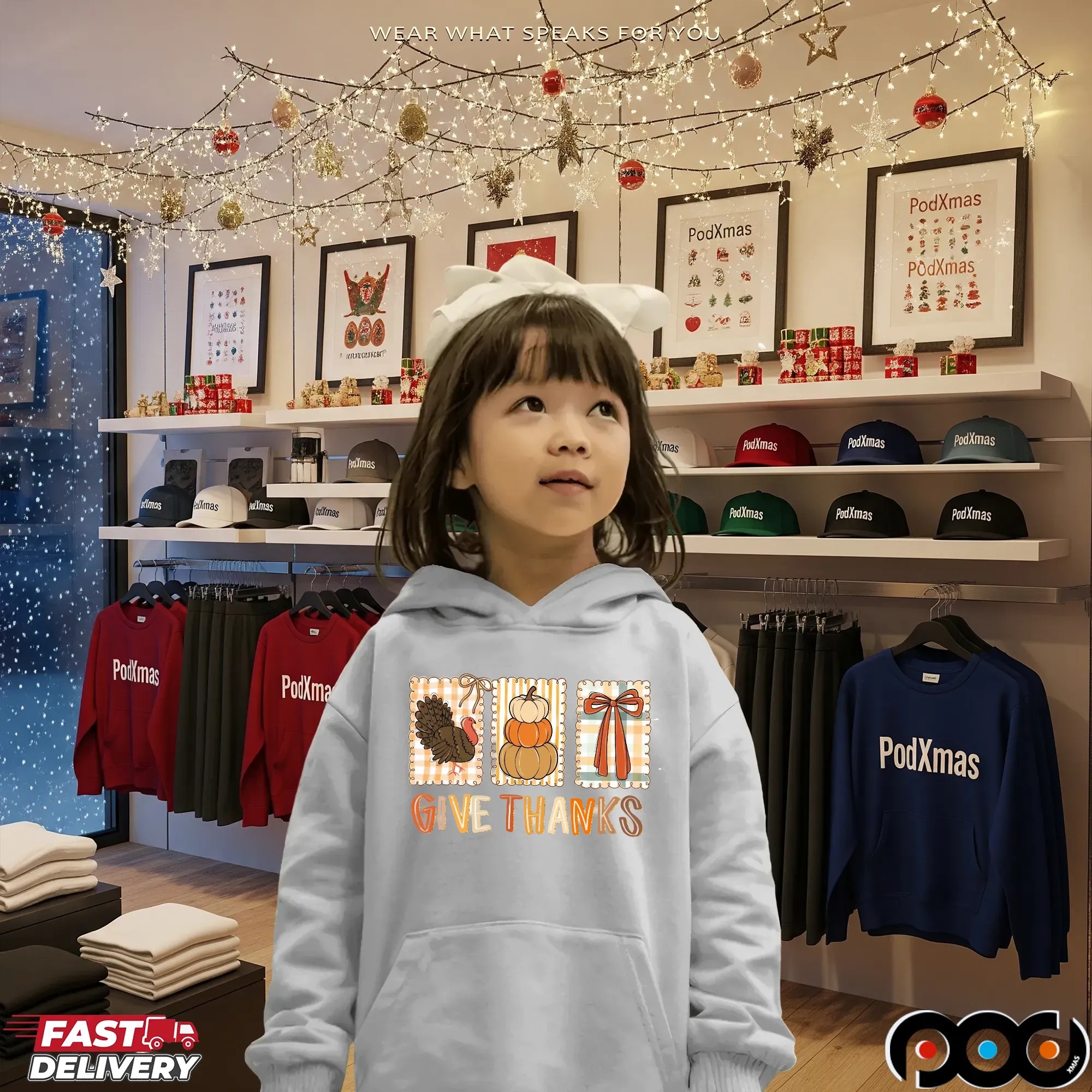 Give Thanks Thanksgiving Coquette Bow Thanksgiving Turkey Pumpkin T Shirt