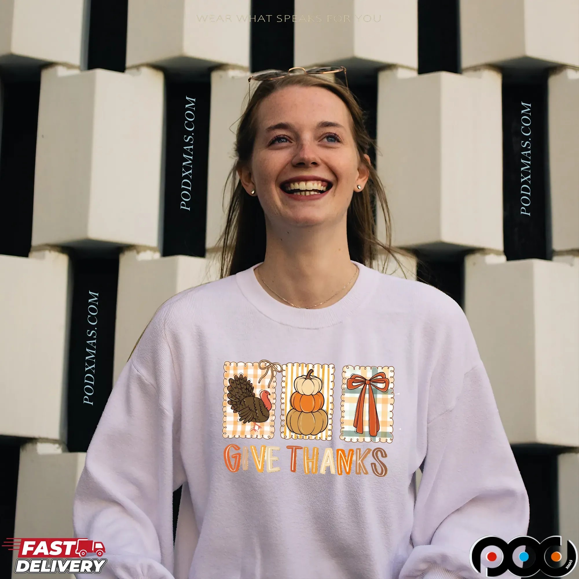 Give Thanks Thanksgiving Coquette Bow Thanksgiving Turkey Pumpkin T Shirt